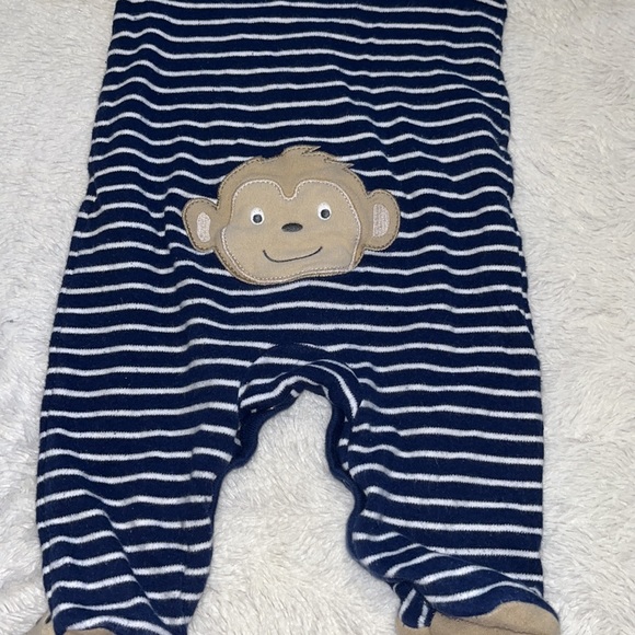 2 for $10) carters monkey footie/ sleeper 🙈 - Picture 6 of 6